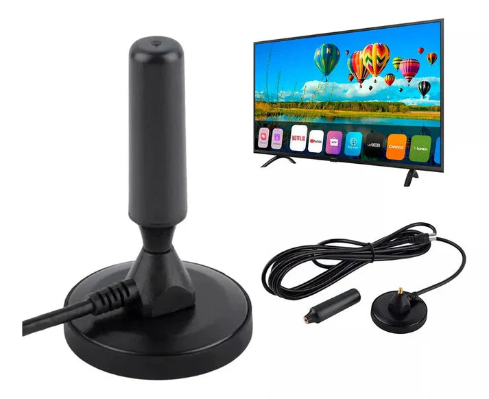 Antena de TV ULTRA HD + 80 Canales Gratis